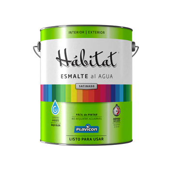 Hábitat Esmalte Satinado al Agua